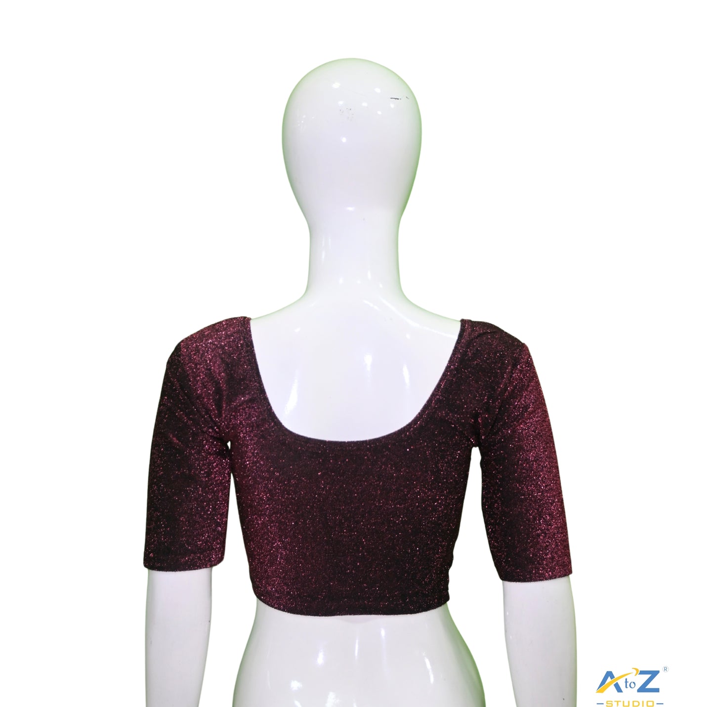 Pink Metallic Lycra Shiny Elbow Sleeves