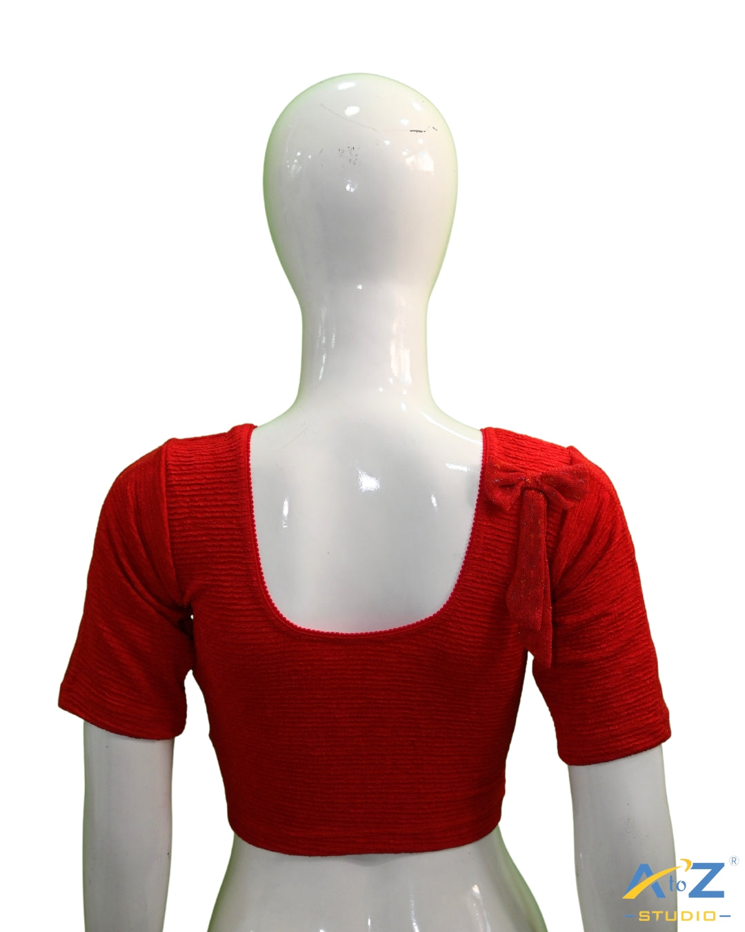 Red Crush Blouse with Tissue Lines