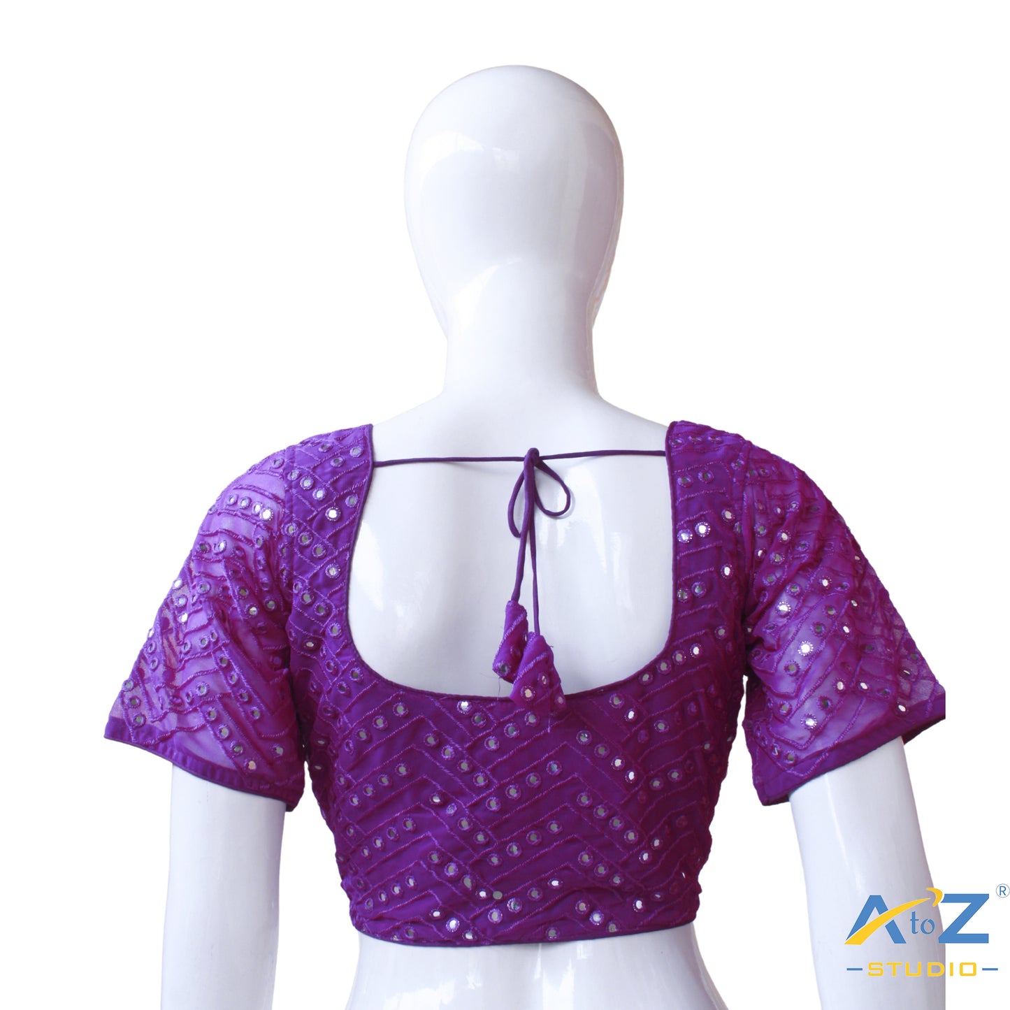 Royal Gleam Violet Blouse