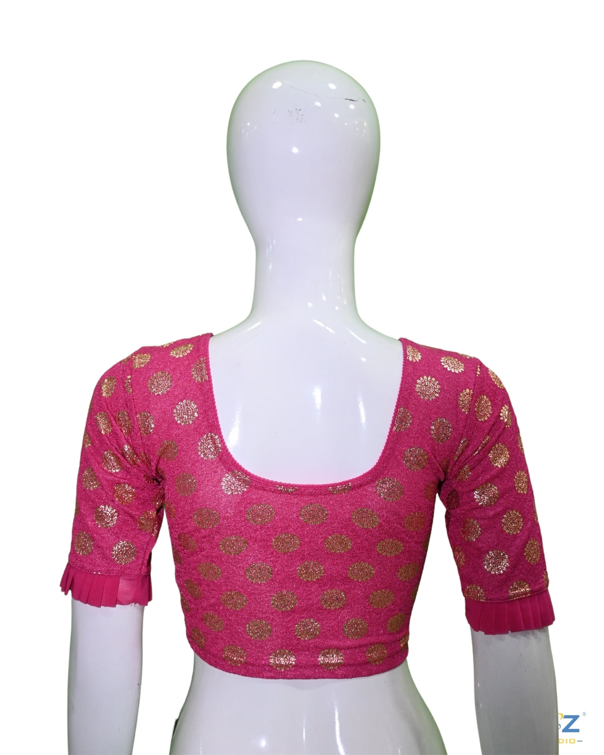 Rani Crush Blouse with Golden Sunflower