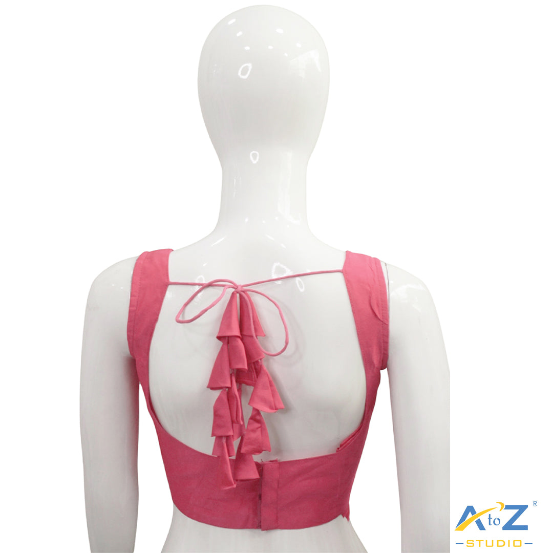 Magenta Flame Cotton Blouse