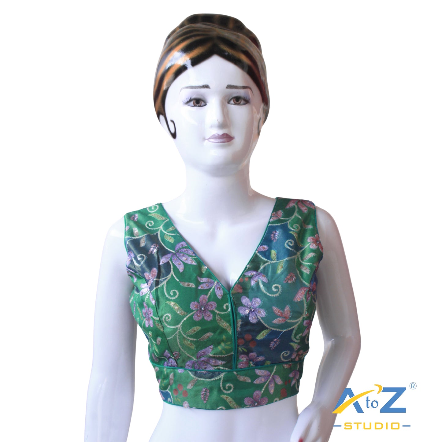 Rama Green Sequin Blouse