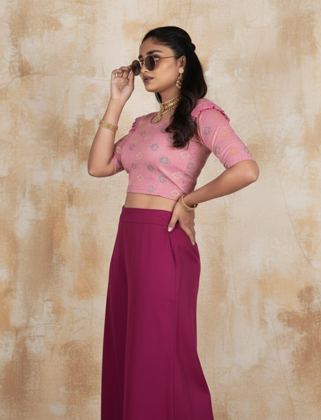 Pink Crush Blouse with Kite Print