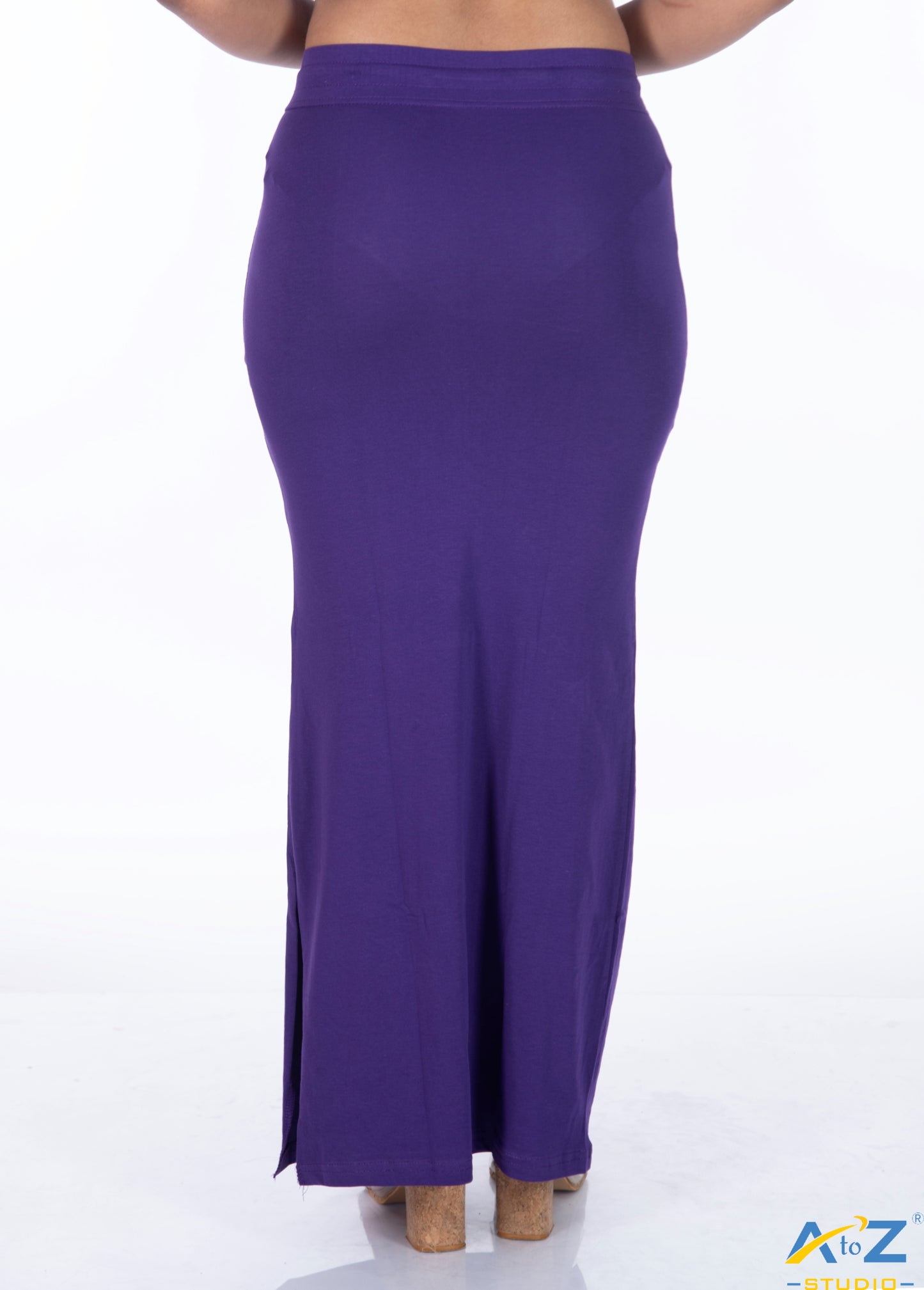 Purple Plain Cotton Shapewear