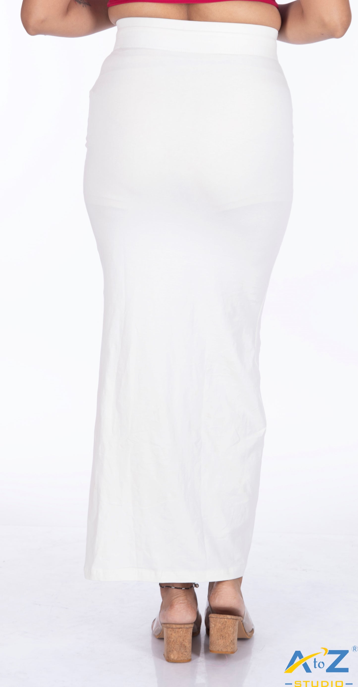 Cream Plain Cotton Shapewear