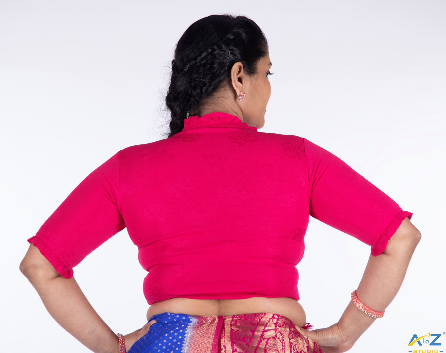 Rani Cotton Lycra Blouse with Cheetah Design