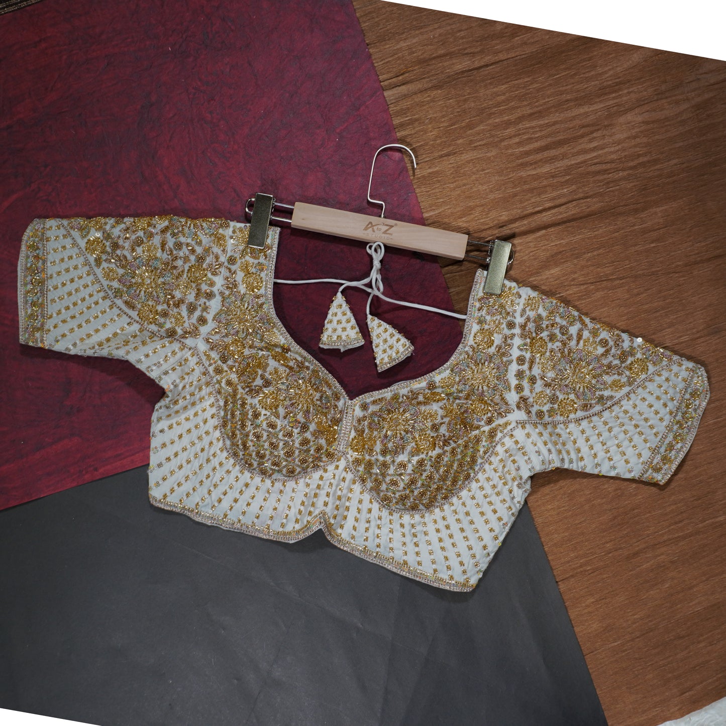 Ivory Gold Luxe Bridal Blouse