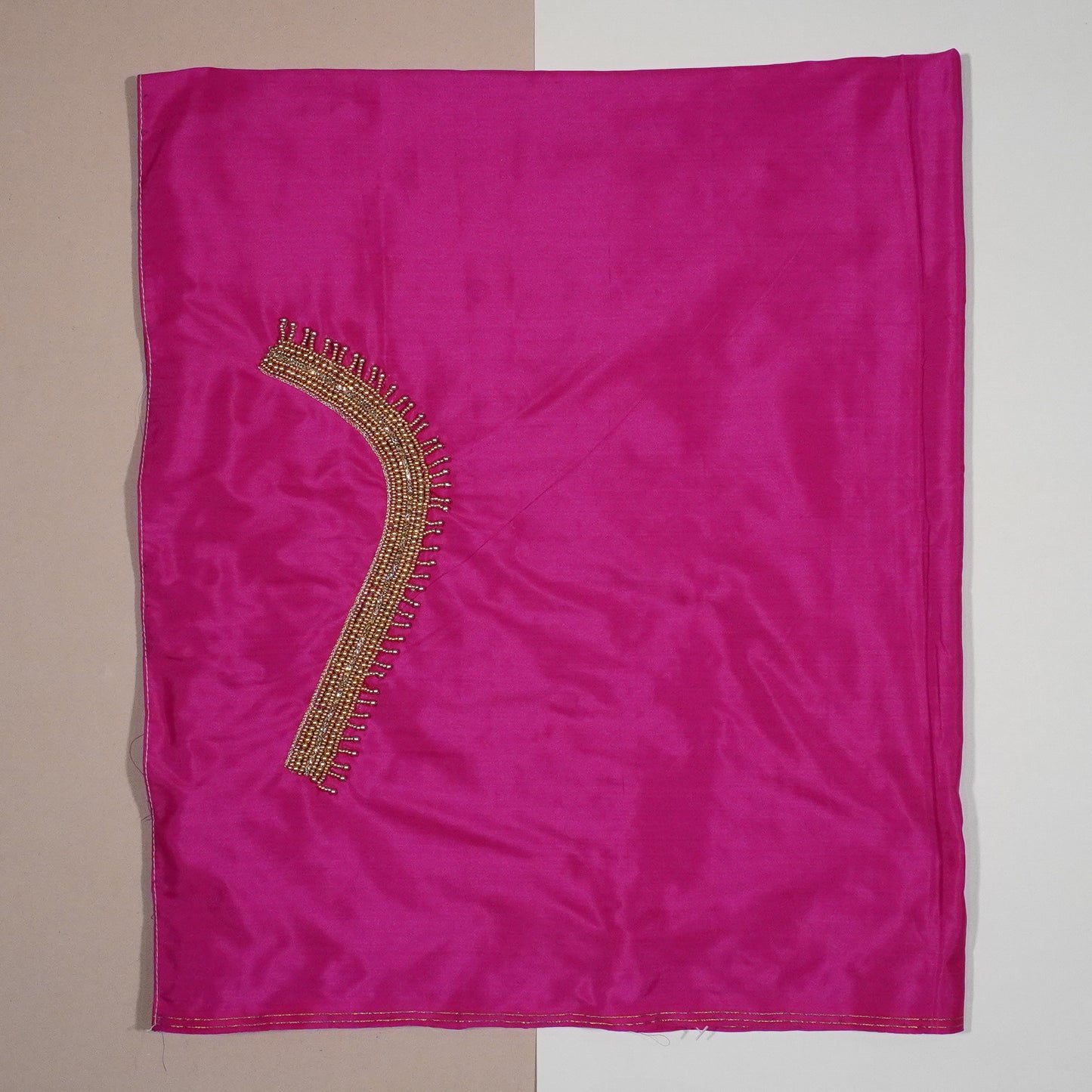 Royal Magenta Neckline Elegance