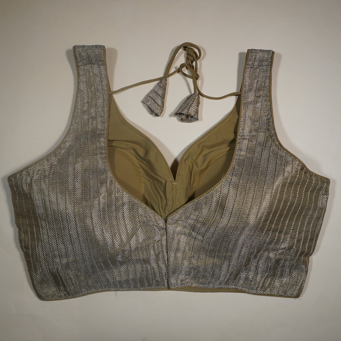 DKGOLD Shimmer Pleated Blouse