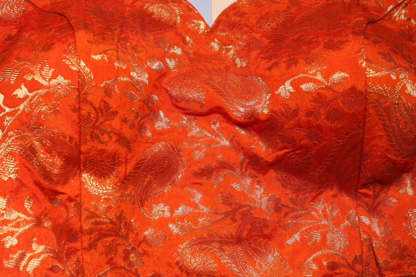 Orange Sunburst Silk Statement