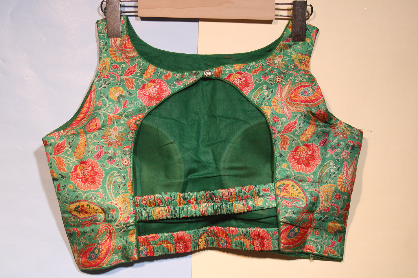 PGreen Forest Floral Blouse