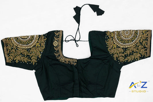 ✨ Mirror Work to Maggam: Embroidery Styles for Bridal Blouses