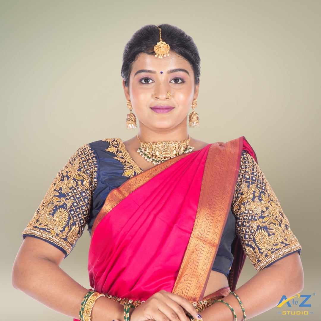 Traditional Bridal Blouses – South Indian Designs at AtoZ Studio