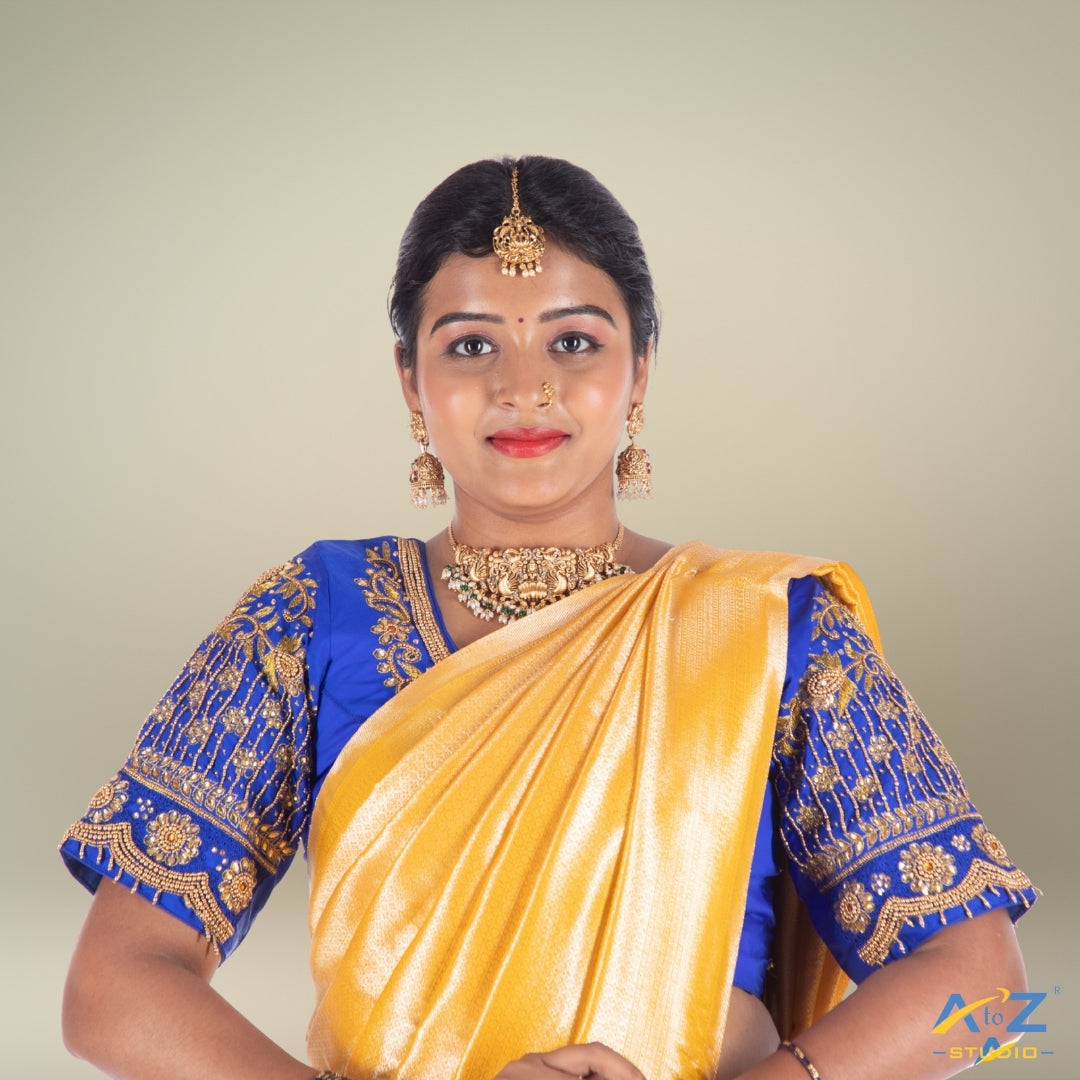 Bridal Blouse Pieces – Premium Quality Fabrics at AtoZ Studio