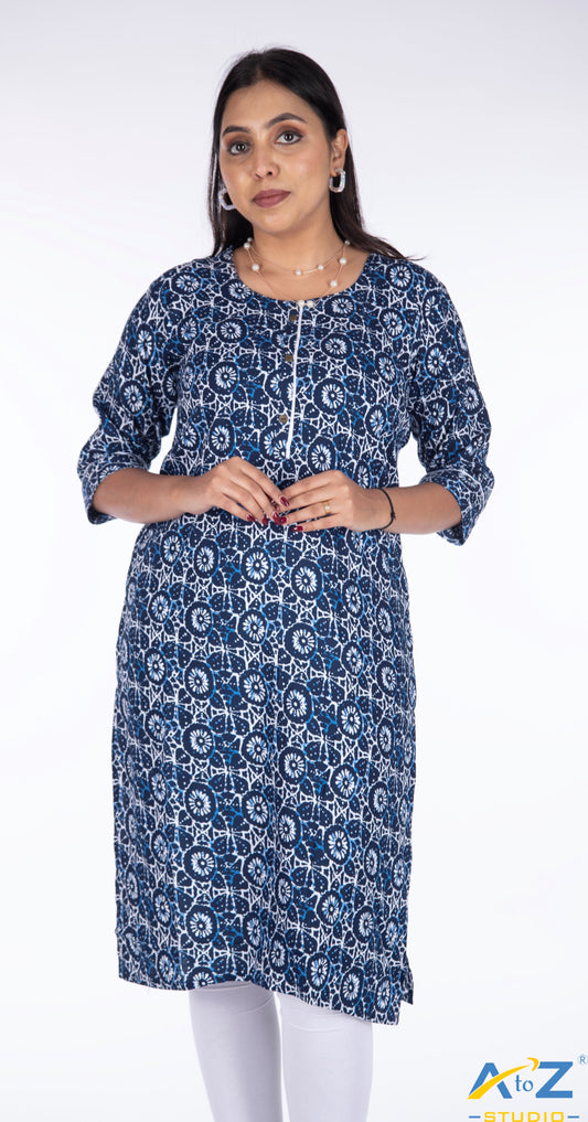 Classic Sophistication: Navy Blue Kurta Collection by A to Z Studio