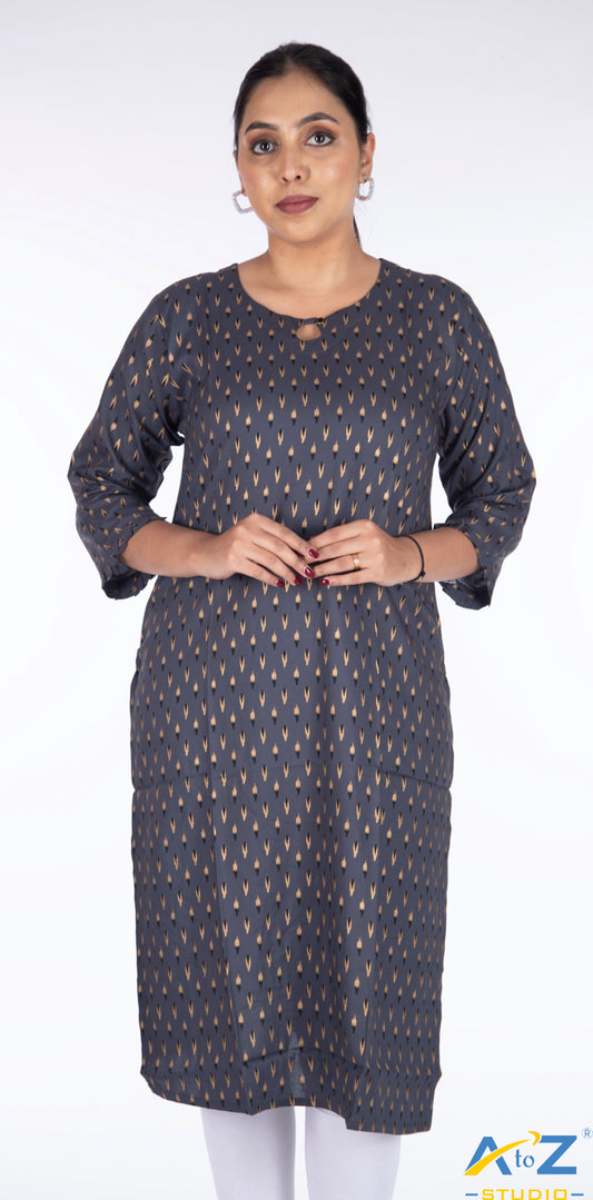 Sleek & Sophisticated: Dark Grey Kurta Collection by A to Z Studio