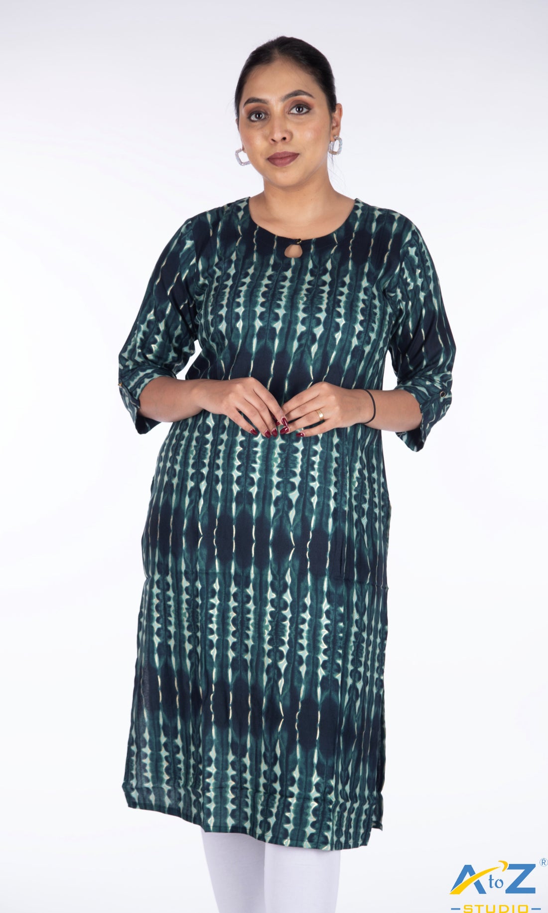 Regal Elegance: Dark Rama Kurta Collection by A to Z Studio