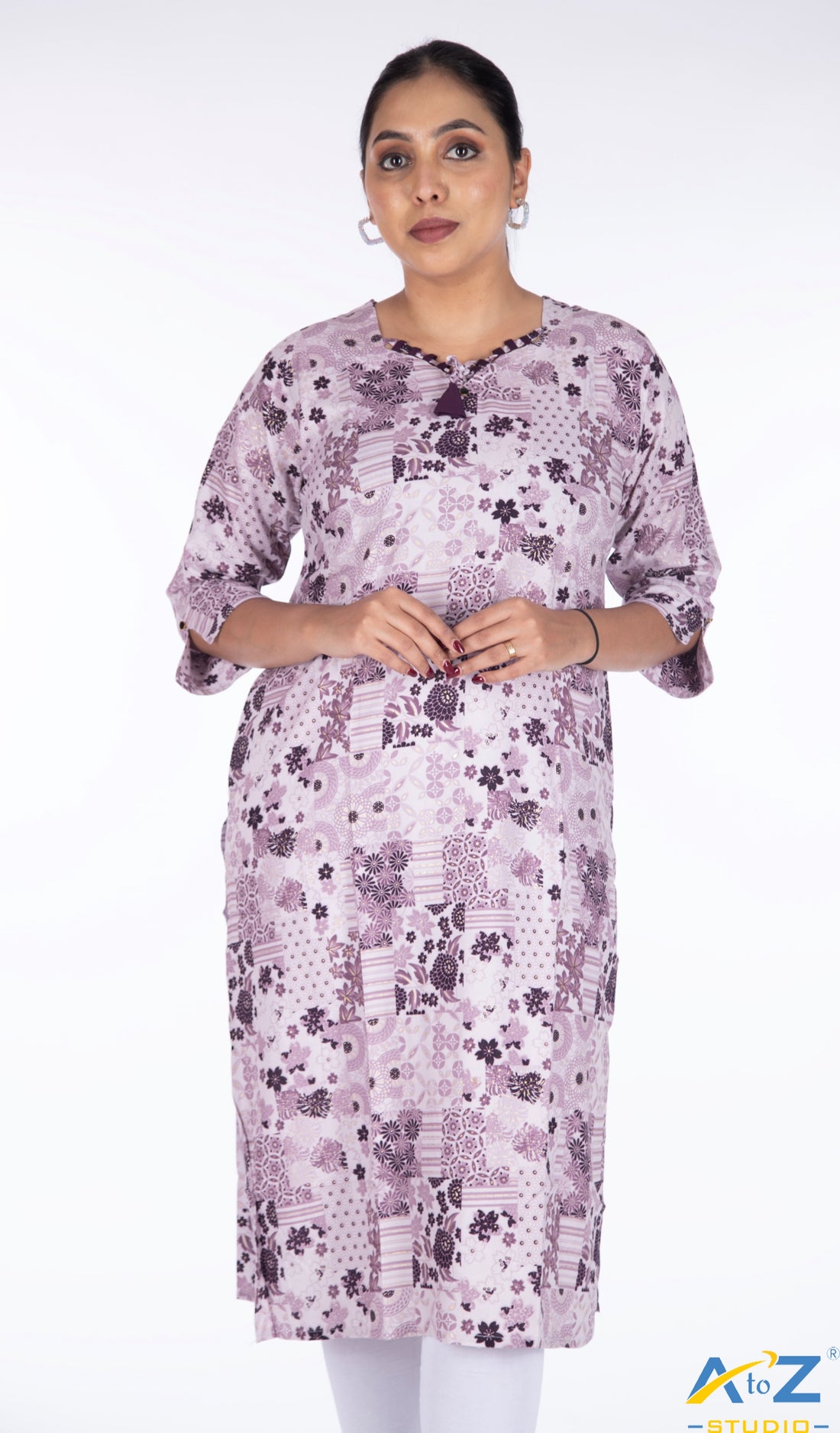Elegant Serenity: Lavender Kurta Collection by A to Z Studio