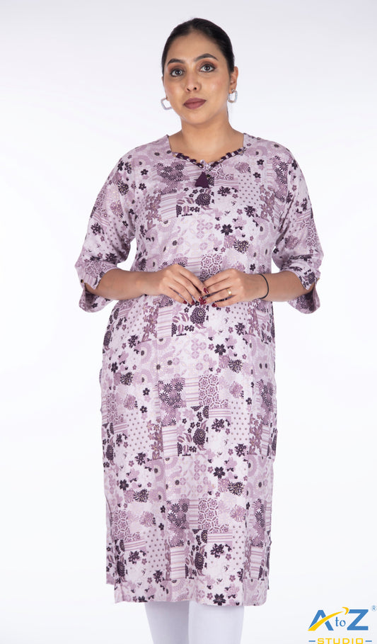 Elegant Serenity: Lavender Kurta Collection by A to Z Studio