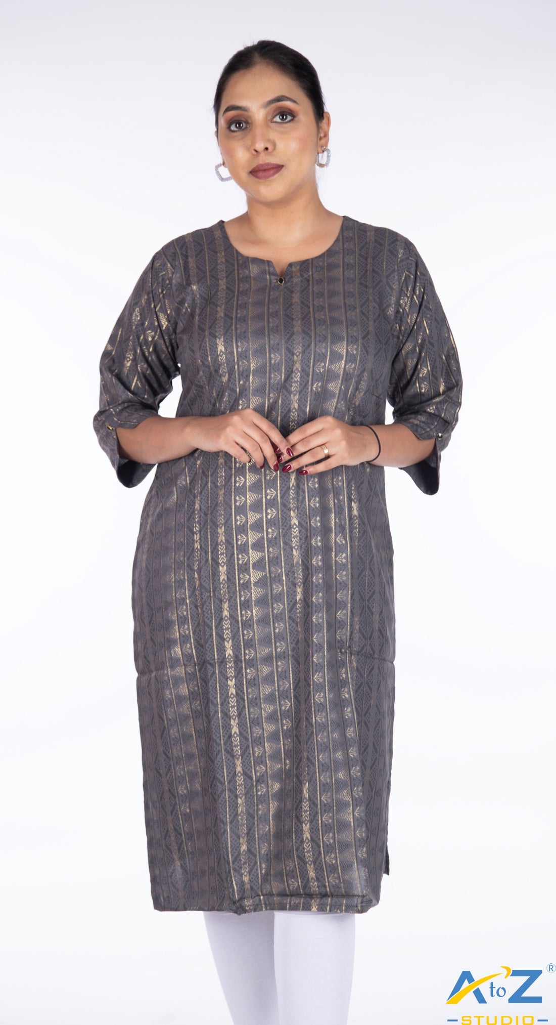 Subtle Sophistication: Grey Kurta Collection by A to Z Studio