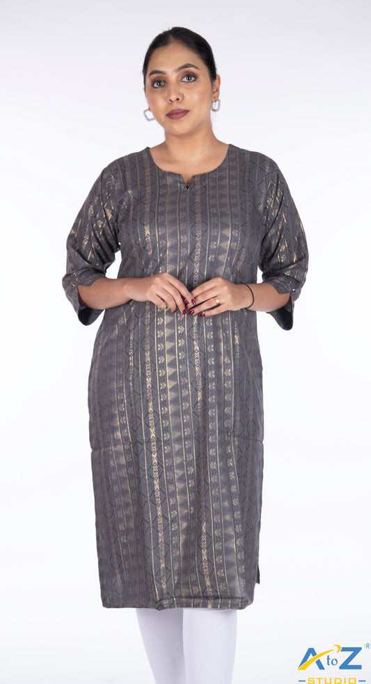 Subtle Sophistication: Grey Kurta Collection by A to Z Studio