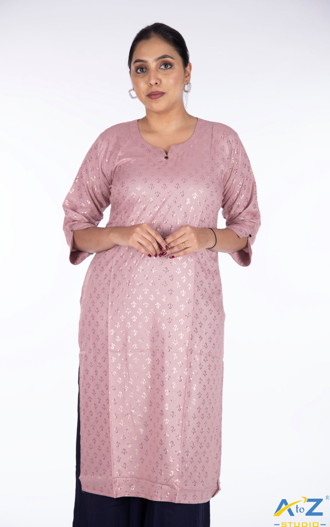 Soft Elegance: Peach Kurta Collection by A to Z Studio