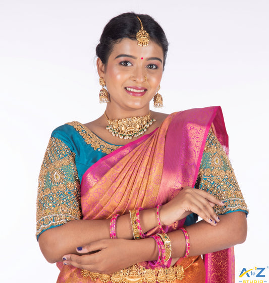 Wedding Collection Aari Work Silk Blouse