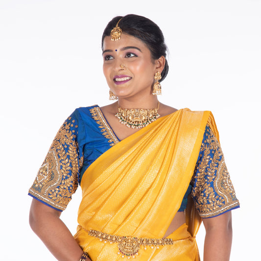 How to Pair a Contrast Blouse with Your Saree