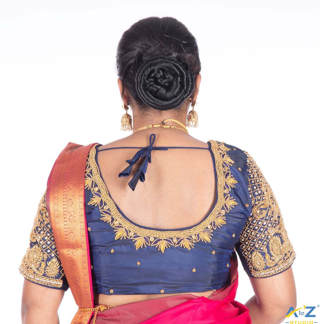 "Backless, Beaded, Bold: Fancy Blouses for the Glam Queen"