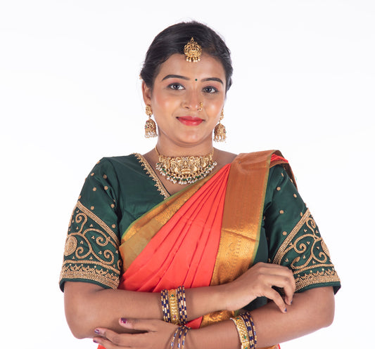 South Indian Bridal Blouses – Exquisite Designs at AtoZ Studio