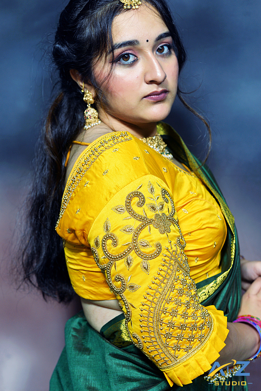 Steal the Spotlight in Aari Blouses for ₹699 – AtoZ Studio Exclusive