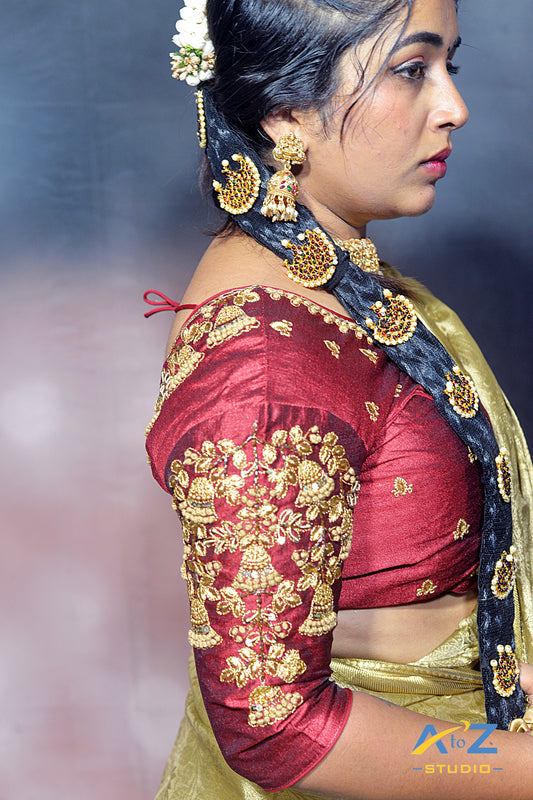 Traditional Meets Trendy: ₹699 Aari Blouses You Can’t Miss at AtoZ Studio