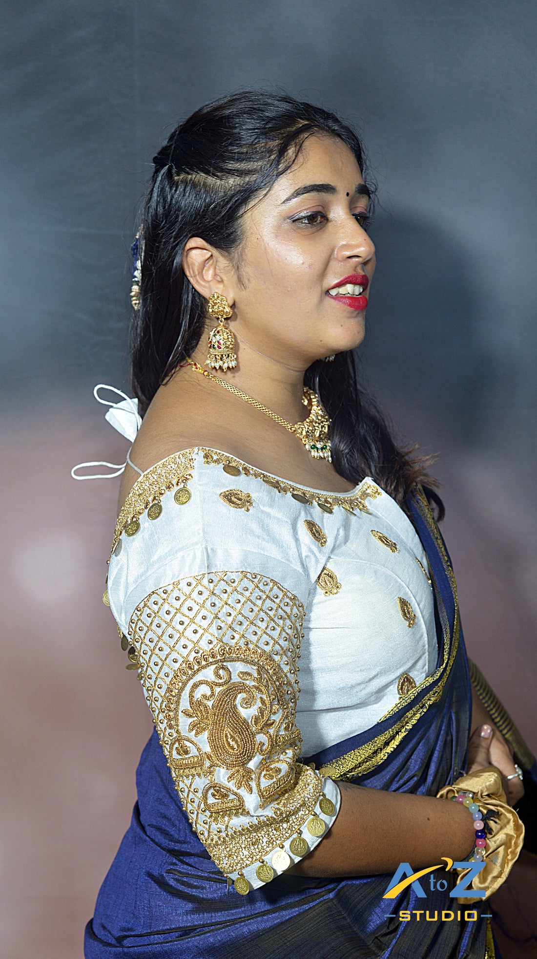 Stylish Aari Work Blouses for Every Occasion – New Arrivals at AtoZ Studio!