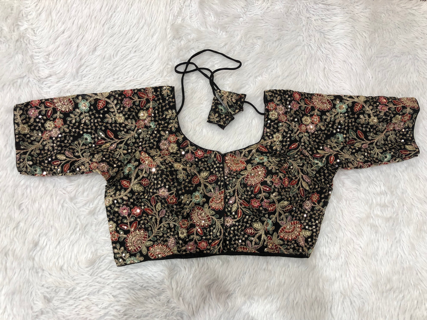 Black Designer Zardozi Blouse