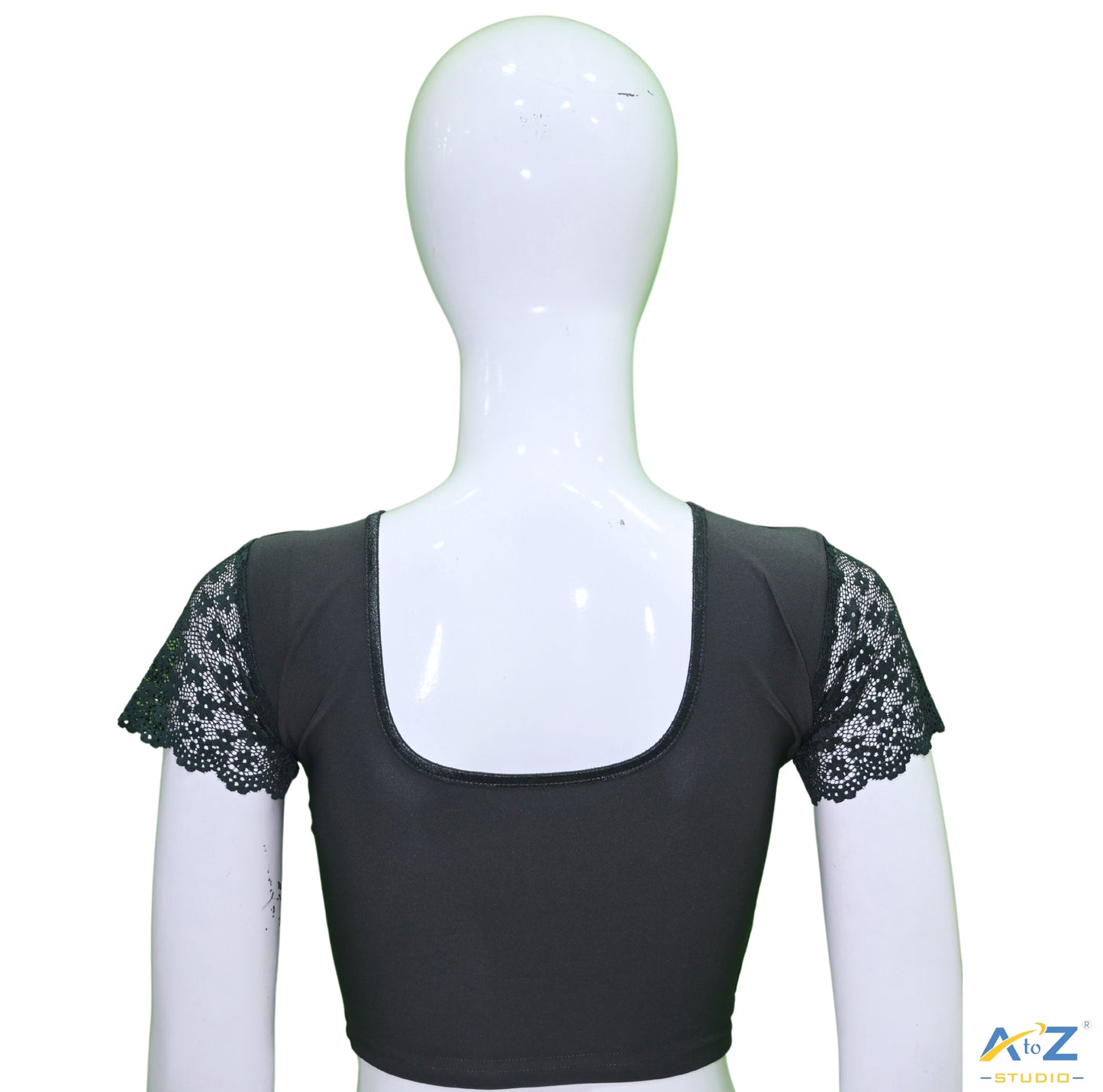 Dark Grey Polyester Lycra Net Short Sleeves