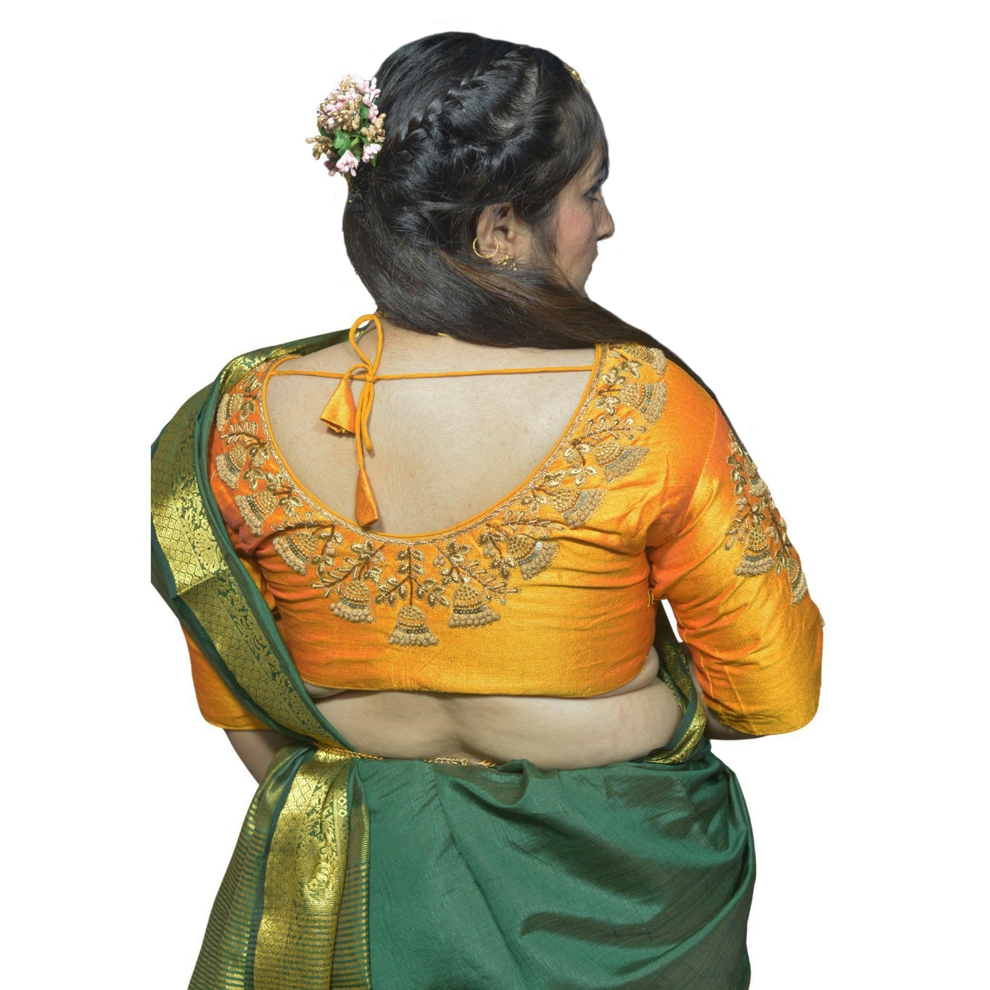 Mango Embroidered Blouse with Aari Fusion Work