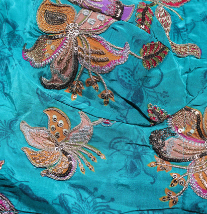 Rama Embroidered Blouse with Sweetheart Neckline