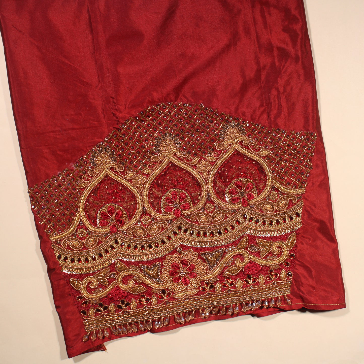 Sangria Maharani Handwork Blouse Fabric