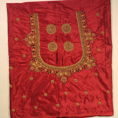 Sangria Maharani Handwork Blouse Fabric