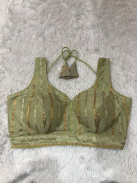 Pista Metallic Shimmer Bustier Top