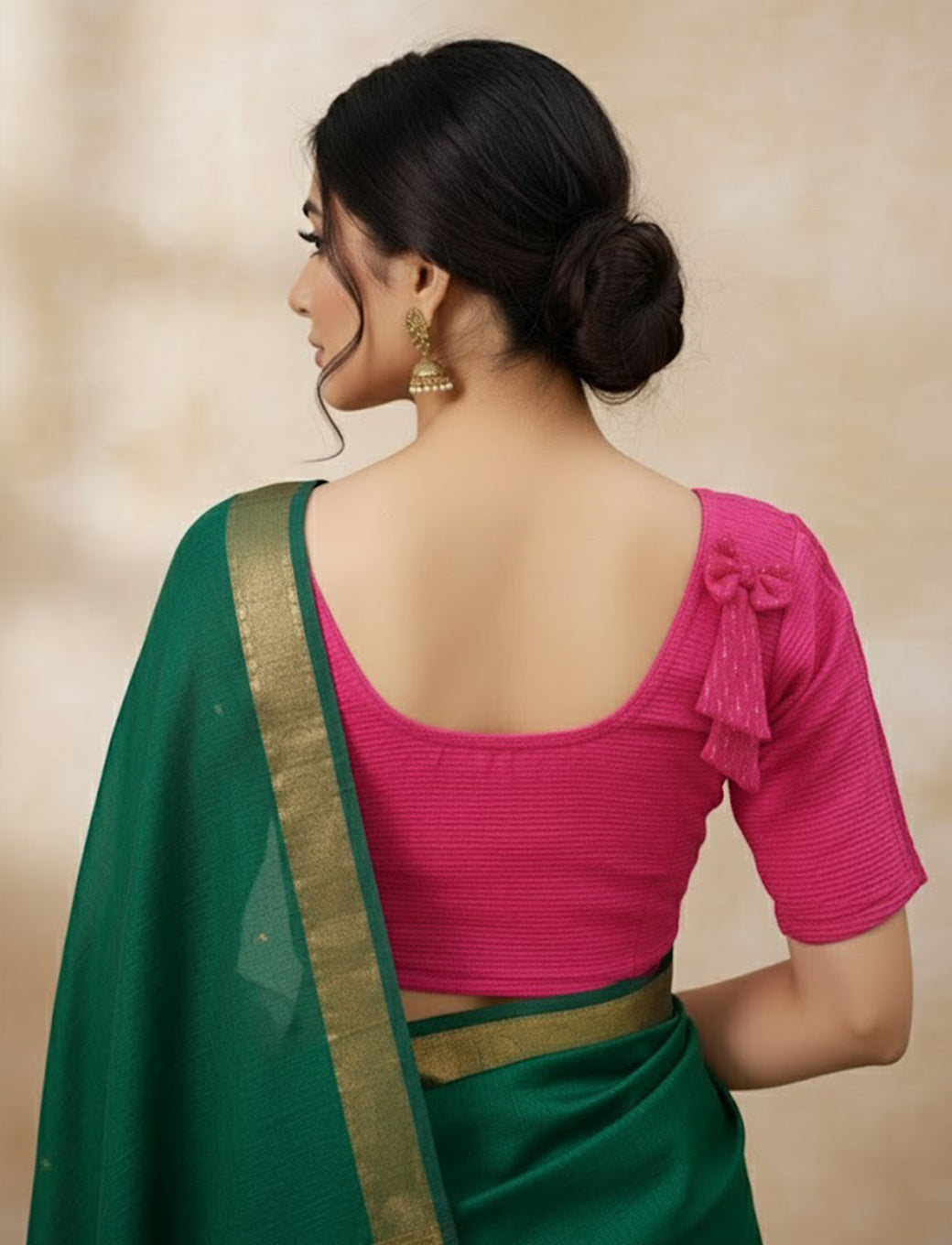 Rani Crush Blouse with Tissue Lines