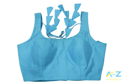 Dark Aqua Simplicity Cotton Blouse