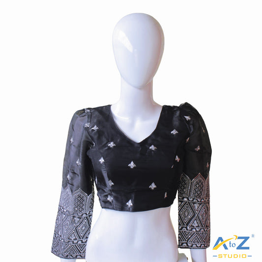 Black Silk Blouse
