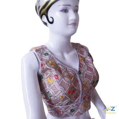 Hand-Embroidered Bridal Choli