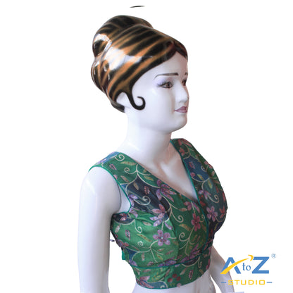 Rama Green Sequin Blouse