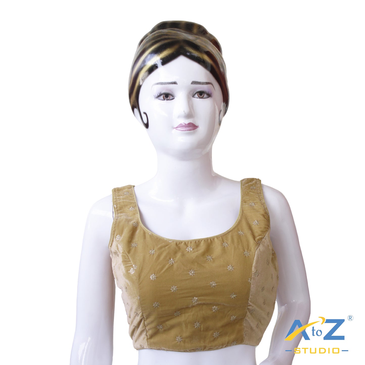 Golden Glow Raw Silk Blouse