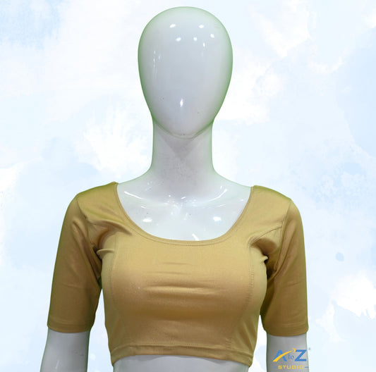 Light Gold Lycra Shimmer Elbow Sleeves