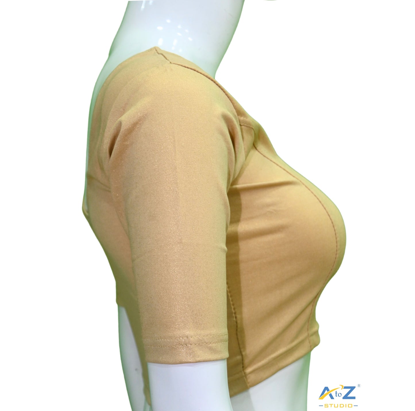 Light Gold Lycra Shimmer Elbow Sleeves