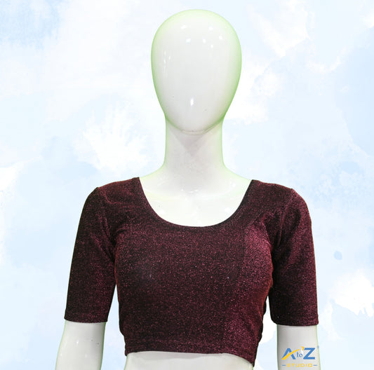 Pink Metallic Lycra Shiny Elbow Sleeves