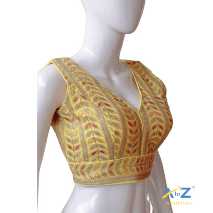 Yellow Grace Embroidered Blouse
